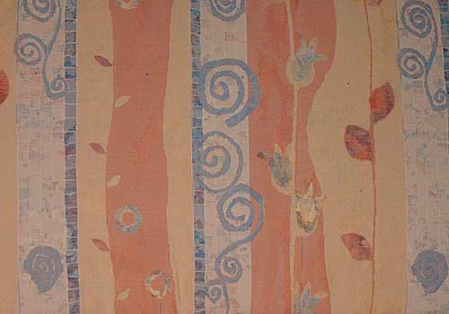 Rattan-Stoffmuster-Klassiker Modell: Stoffmuster-Klassiker 08 (Liane-rosee)
