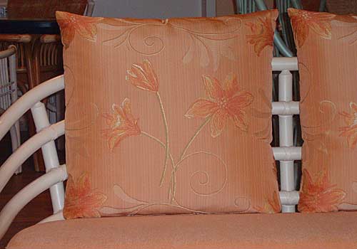 Rattan-Stoffmuster-Klassiker Modell: Stoffmuster-Klassiker 18 (Tiffany-orange)